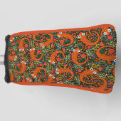 Golfende Salamanders Rode Gevlekte Watersalamander Golfheadcover (Voorkant)