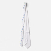 Golfende Sneeuwman Stropdas (Achterkant)