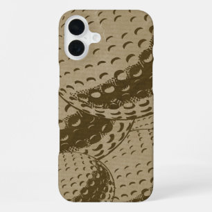 Golfenthousiasten Rustieke Golf Collage iPhone 16 Plus Hoesje