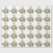 Golfer 2e verjaardag cadeaupapier (Vlak)