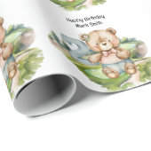 Golfer 2e verjaardag cadeaupapier (Rol Hoek)