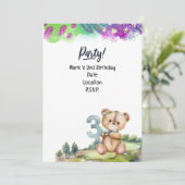 Golfer 3e verjaardag Save the Date Boy Kaart (Staand voorkant)