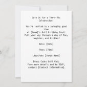 Golfer 60ste verjaardag voor Cat Lover Kaart (Achterkant)