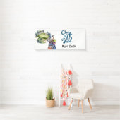 Golfer 75th Verjaardag met golftas op golfbaan Spandoek (Insitu)