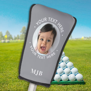 Golfer aangepaste foto gepersonaliseerde monogram  golfheadcover