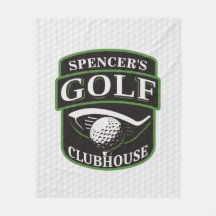 Golfer ADD NAME Player Golf Ball Club Clubhouse
