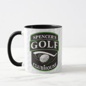 Golfer ADD NAME Player Golf Ball Club Clubhouse Mok (Links)