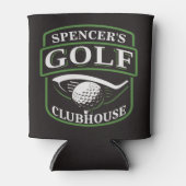 Golfer ADD NAME Pro Golf Player Club Clubhouse Blikjeskoeler (Voorkant)