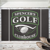 Golfer ADD NAME Pro Golf Player Club Clubhouse Deurmat