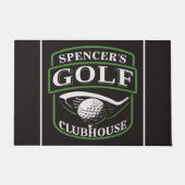 Golfer ADD NAME Pro Golf Player Club Clubhouse Deurmat (Voorkant)