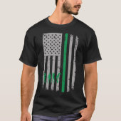 Golfer Amerikaanse vlag T-shirt (Voorkant)