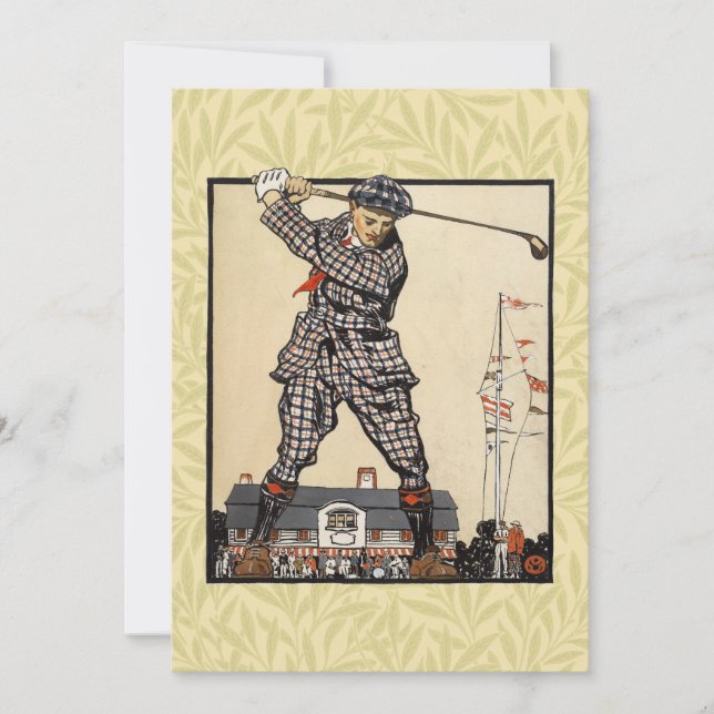 Golfer  Antiek Golfen (Voorkant)