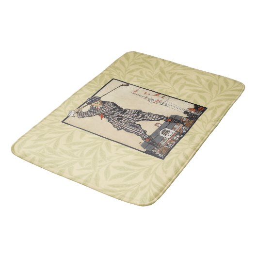 Golfer  Antiek Golfen Badmat (Gekanteld)