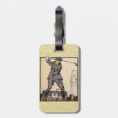 Golfer  Antiek Golfen Bagagelabel (Achterkant verticaal)