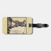 Golfer Antiek Golfen Bagagelabel (Achterkant horizontaal)
