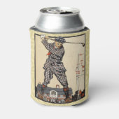 Golfer Antiek Golfen Blikjeskoeler (Blikje Achterkant)