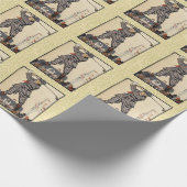 Golfer  Antiek Golfen Cadeaupapier (Hoek)