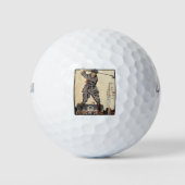 Golfer  Antiek Golfen Golfballen (Voorkant)