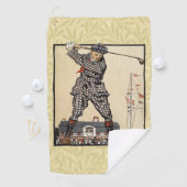 Golfer Antiek Golfen Golfhanddoek (Insitu)