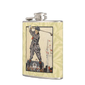 Golfer  Antiek Golfen Heupfles (Links)