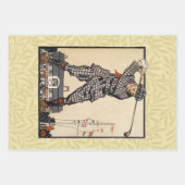 Golfer  Antiek Golfen Inpakpapier Vel (Voorkant)