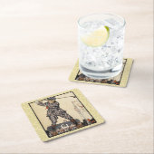 Golfer  Antiek Golfen Kartonnen Onderzetters (Insitu)