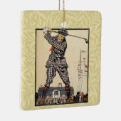 Golfer  Antiek Golfen Keramisch Ornament (Rechts)