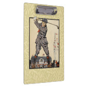 Golfer Antiek Golfen Klembord (Rechts)