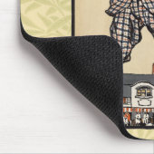 Golfer  Antiek Golfen Muismat (Hoek)