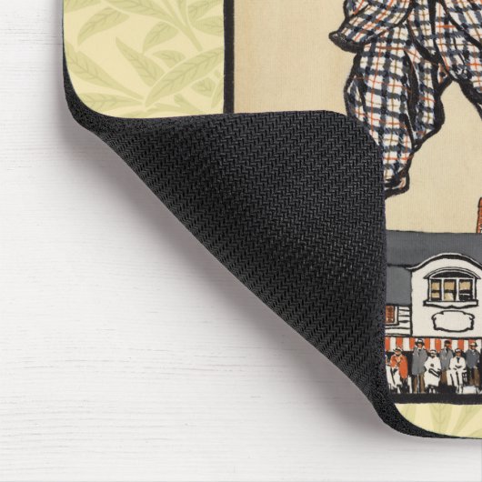 Golfer  Antiek Golfen Muismat (Hoek)