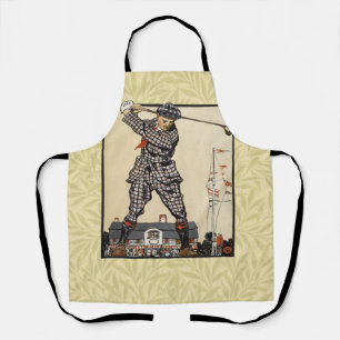 Golfer  Antiek Golfen Schort