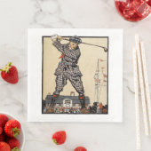 Golfer  Antiek Golfen Servet (Insitu)