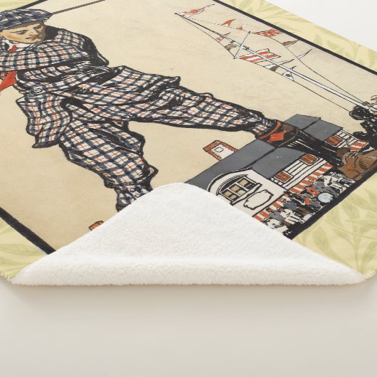 Golfer  Antiek Golfen Sherpa Deken (3/4)