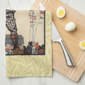 Golfer  Antiek Golfen Theedoek (Quarter Fold)