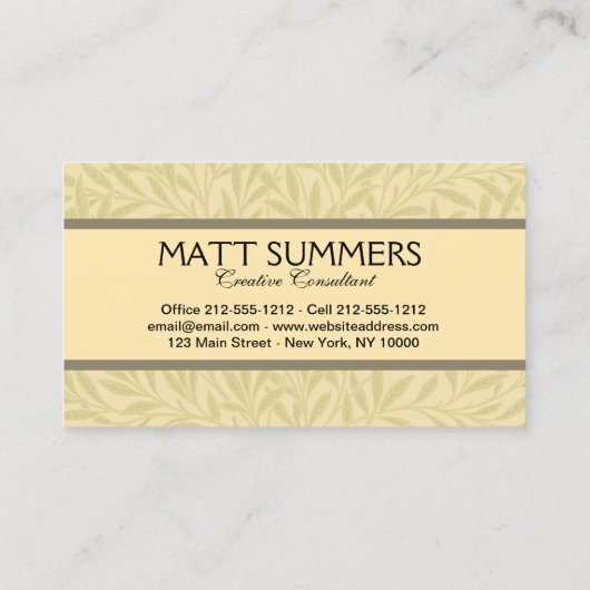 Golfer  Antiek Golfen Visitekaartje (Achterkant)