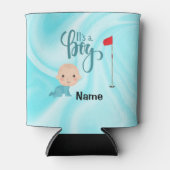 Golfer Baby Boy voor baby shower feest Blikjeskoeler (Voorkant)