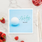 Golfer Baby shower Blauw thema Servet (Insitu)