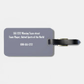 Golfer Bagagelabel (Achterkant horizontaal)