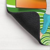 Golfer Ballen Groene Streep Muismat! Muismat (Hoek)