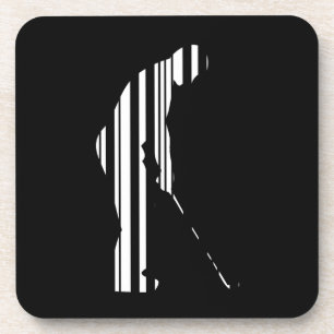 GOLFER BAR CODE Golf Golfen Sport Patroon Ontwerp Drankjes Onderzetter