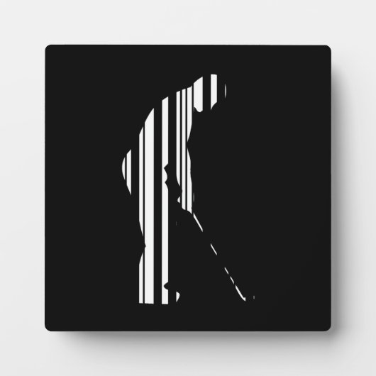 GOLFER BAR CODE Golf Golfen Sport Patroon Ontwerp Fotoplaat (Voorkant)