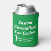 Golfer Beer Gift Idee | Aangepast gepersonaliseerd Blikjeskoeler (Blikje Voorkant)