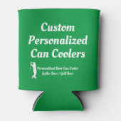 Golfer Beer Gift Idee | Aangepast gepersonaliseerd Blikjeskoeler (Voorkant)