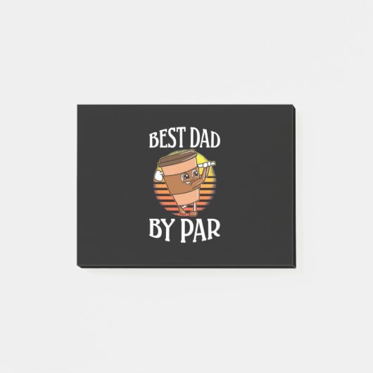 Golfer Best Dad by Par Post-it® Notes (Voorkant)