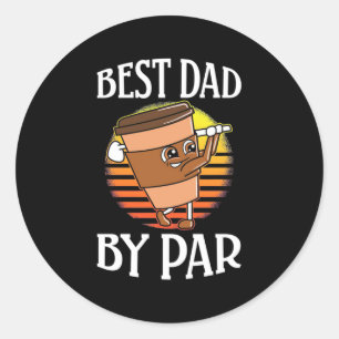 Golfer Best Dad by Par Ronde Sticker