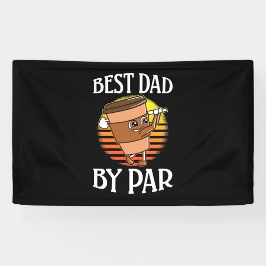Golfer Best Dad by Par Spandoek (Horizontaal)