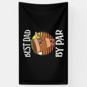 Golfer Best Dad by Par Spandoek (Verticaal)