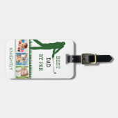 Golfer BEST DAD DOOR PAR 3 Persoonlijke foto Bagagelabel (Voorkant horizontaal)