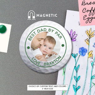 Golfer BEST DAD DOOR PAR Foto gepersonaliseerd Magneet