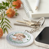 Golfer BEST DAD DOOR PAR Foto gepersonaliseerd Sleutelhanger (Voorkant Rechts)